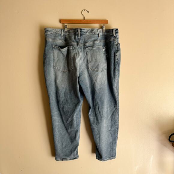 Lane Bryant Distressed Mid-Rise Boyfriend Signature Fit Flex Magic Waist Jeans - Picture 6 of 7